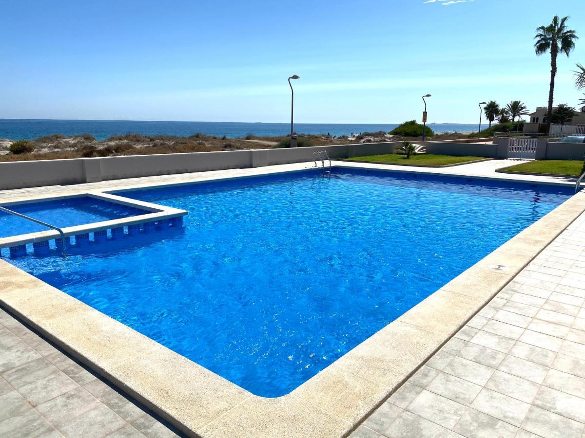neue Ferienwohnung direkte Strandlage Meerblick Kinderfeundlich auf La Manga Los Narejos Exterior foto